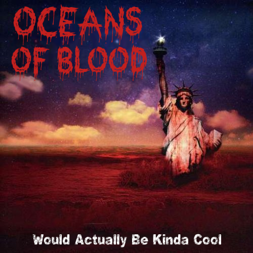 Album cover parody of World Covered In Blood by X-Sinner
