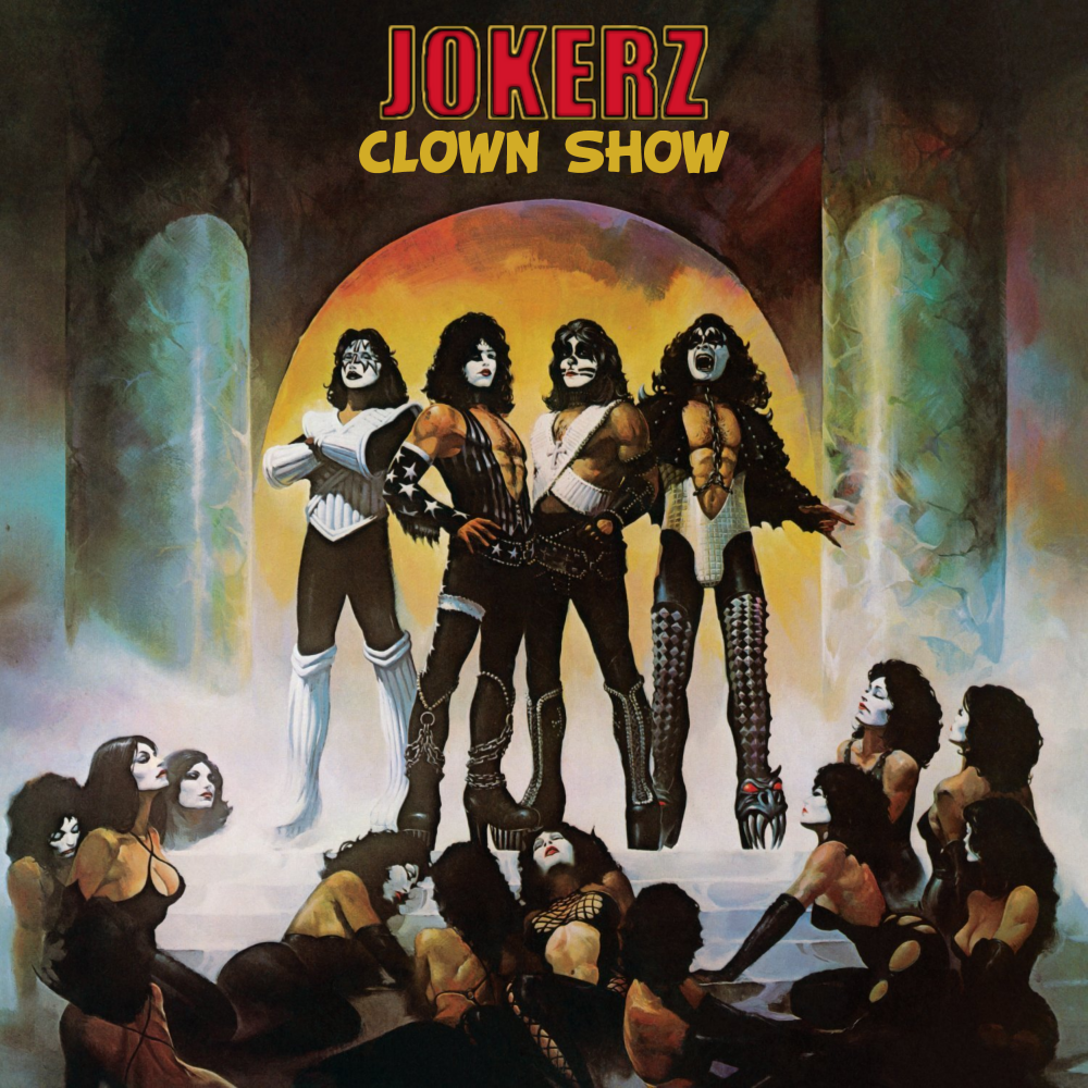 Album cover parody of Love Gun by Kiss
