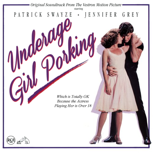Album cover parody of Dirty Dancing: Original Soundtrack From The Vestron Motion Picture by Various
