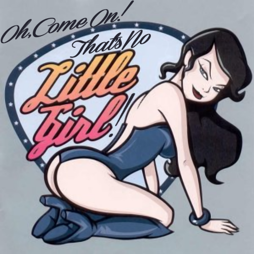 Album cover parody of Little Girl by Richard Petit