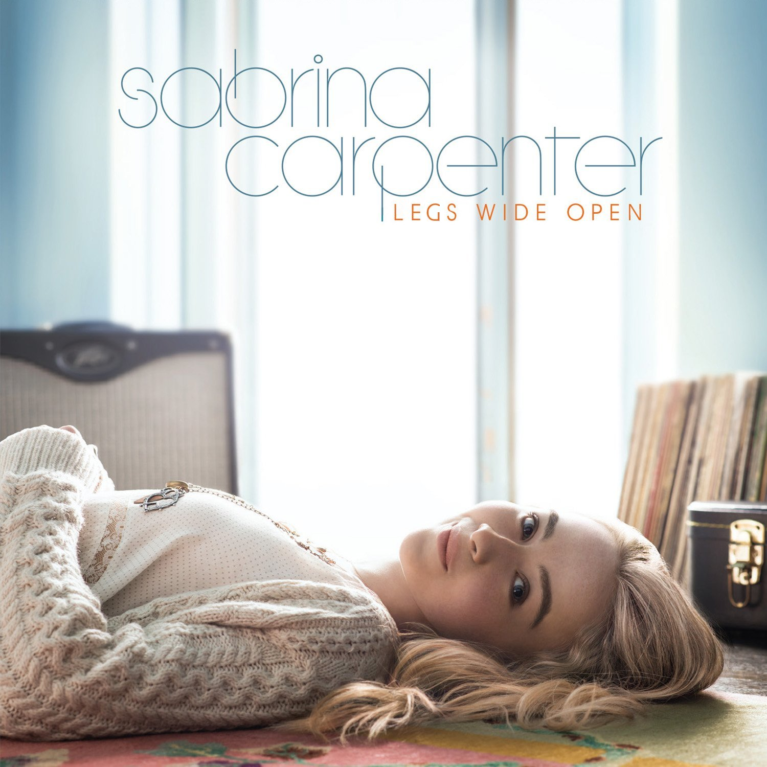 Album cover parody of Eyes Wide Open by Sabrina Carpenter