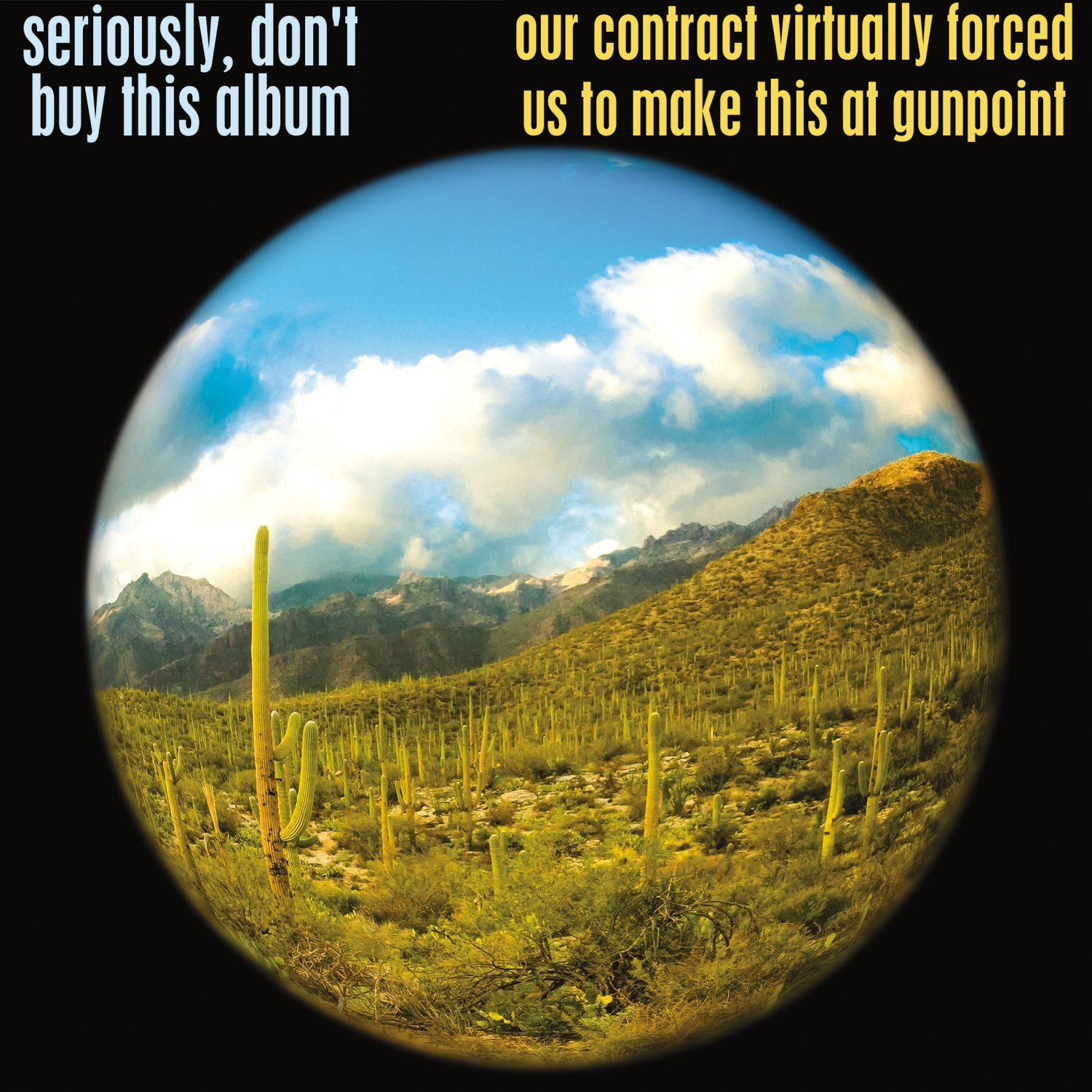 Album cover parody of Crummy Desert Sound by Resonars