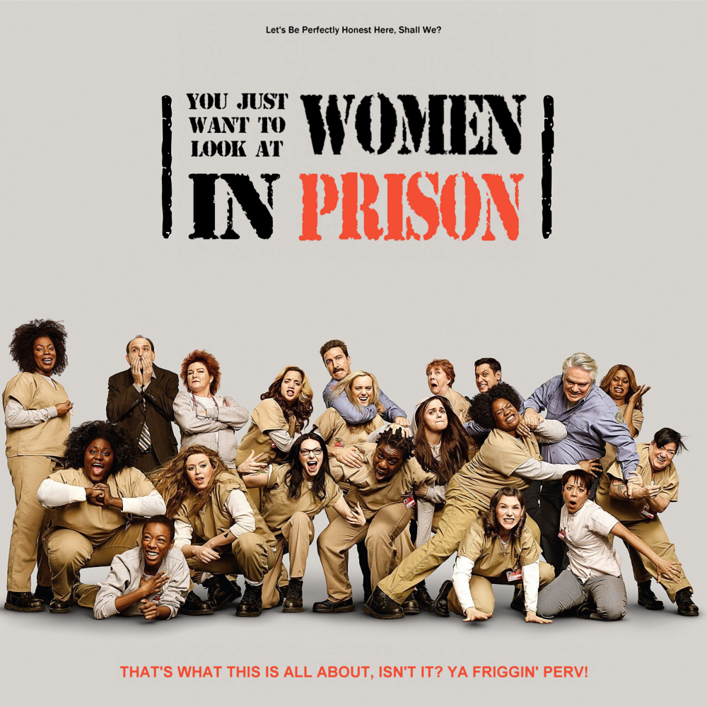 Album cover parody of Orange Is The New Black by Gwendolyn Sanford