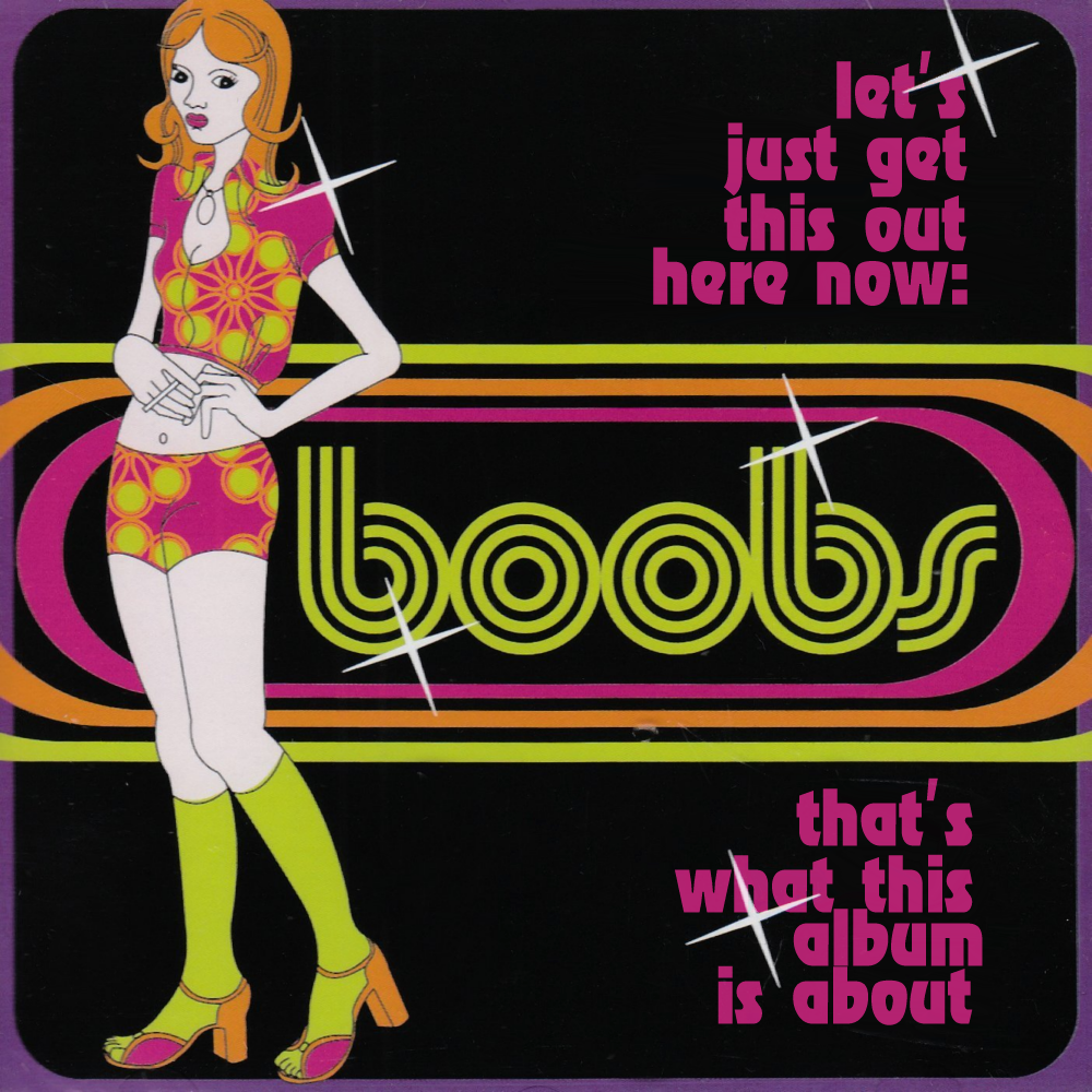Album cover parody of Boobs: Junkshop Glam Discotheque by VARIOUS ARTISTS