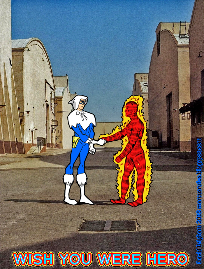 Album cover parody of Wish You Were Here by Pink Floyd