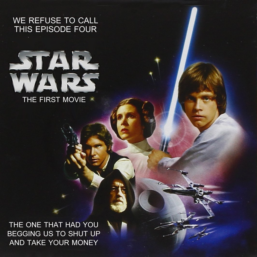 Album cover parody of Star Wars Episode IV: A New Hope (Original Motion Picture Soundtrack) by John Williams