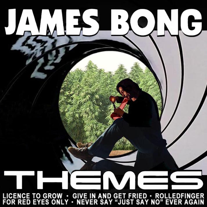 Album cover parody of James Bond Themes by Various (1996-02-26) by James Bond themes