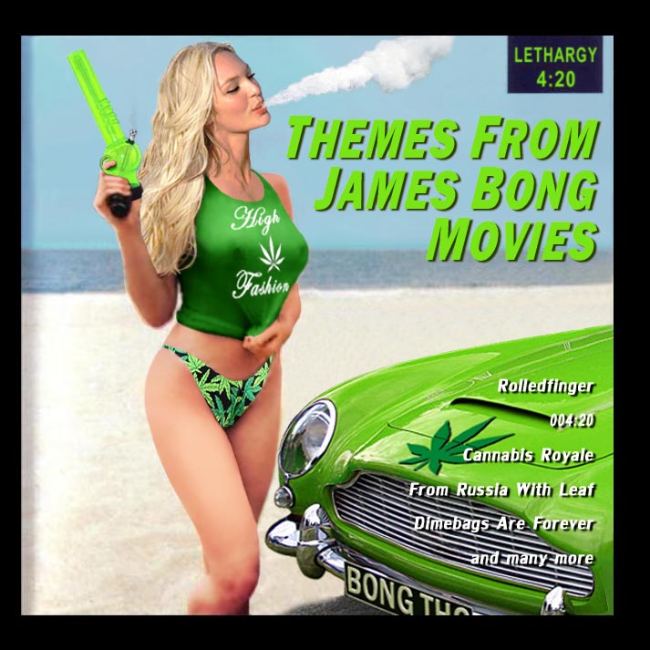 Album cover parody of Themes From James Bond Movies by James Bond themes