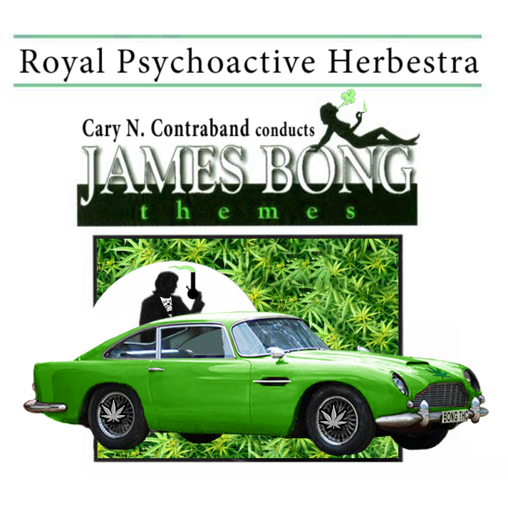 Album cover parody of James Bond Themes by James Bond themes