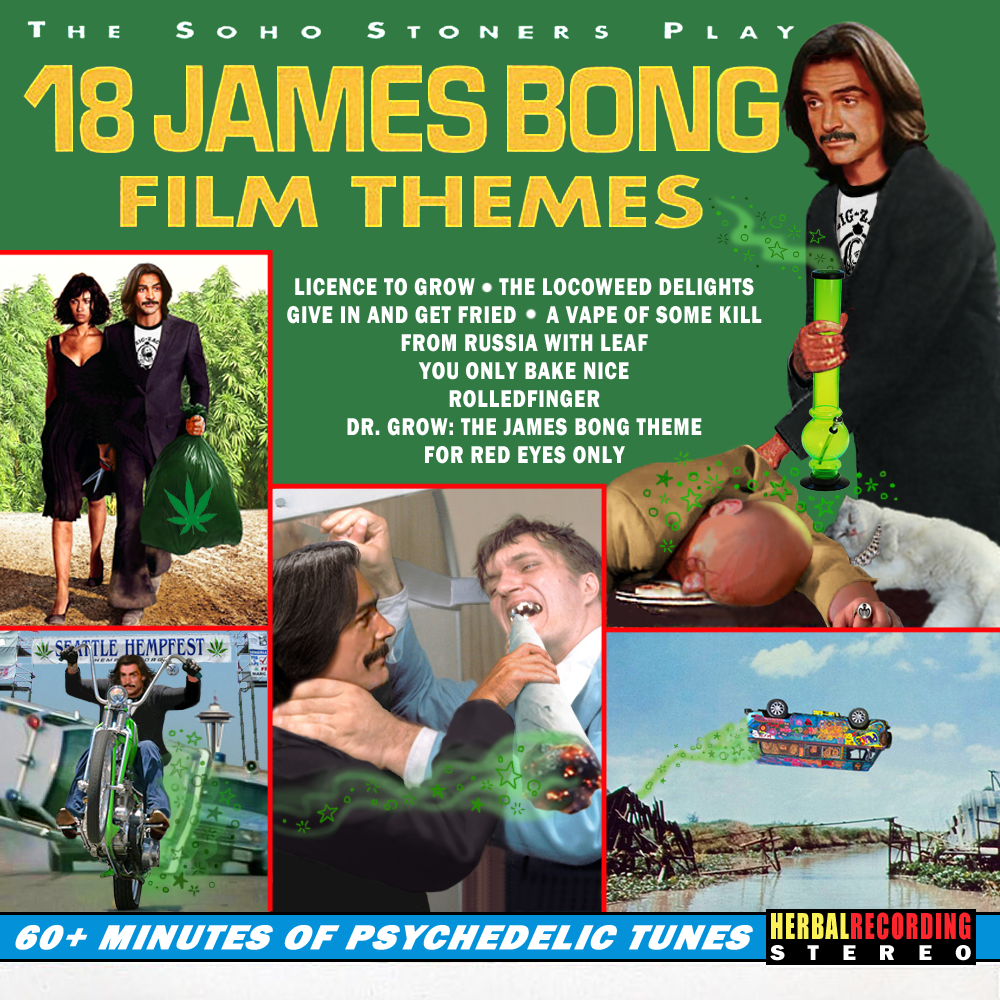 Album cover parody of 18 James Bond Film Themes by Soho Strings (1995-11-28) by James Bond themes