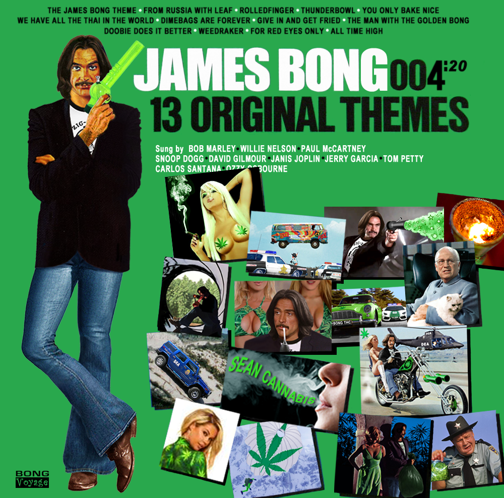 Album cover parody of James Bond 007: 13 Original Themes by James Bond themes