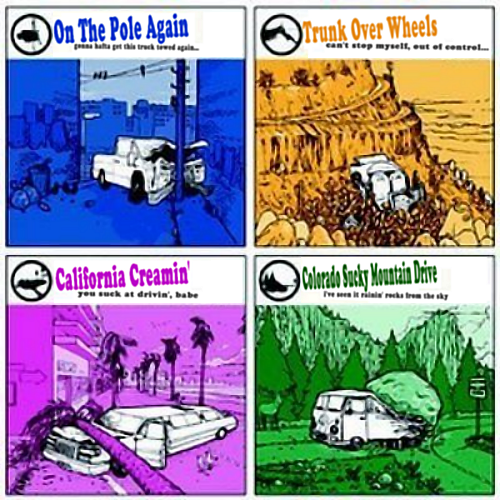 Album cover parody of Two Lefts Don't Make a Right.. But Three Do by Relient K