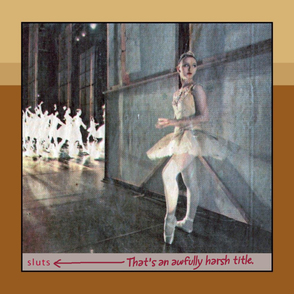 Album cover parody of Sluts by Gold Chains