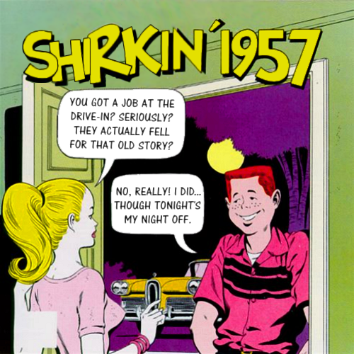 Album cover parody of Cruisin' 1957 by Cruisin'