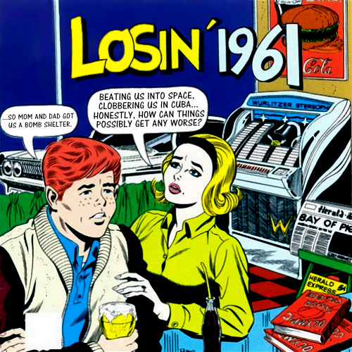 Album cover parody of Cruisin' 1961 by Cruisin'