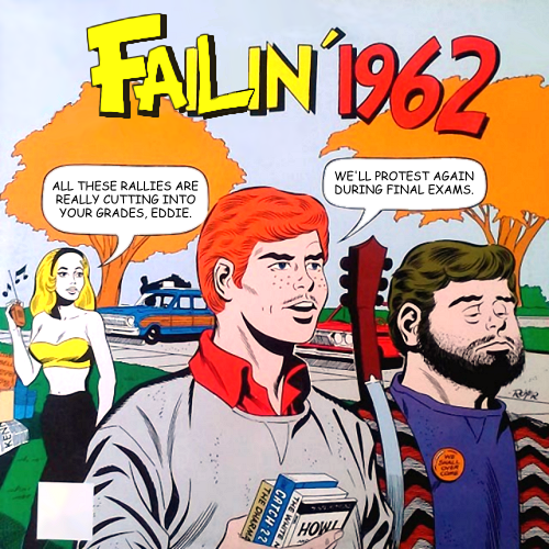 Album cover parody of Cruisin' 1962 by Cruisin'