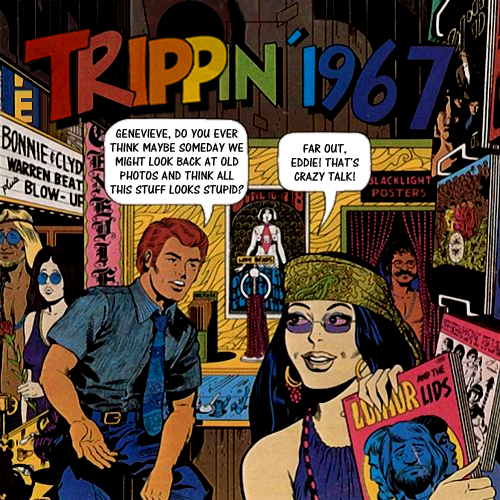 Album cover parody of Cruisin 1967 by Cruisin