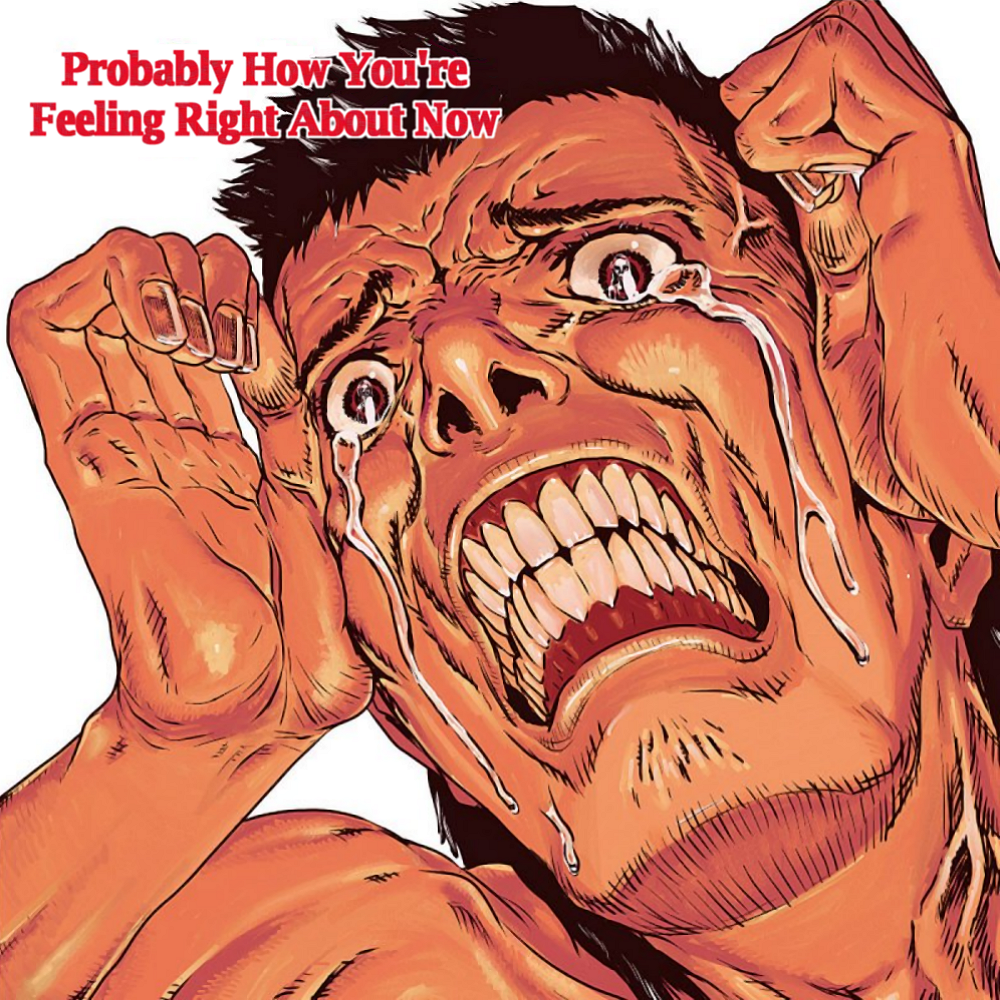 Album cover parody of I wanted to put in one's teens by Kyuusonekokami