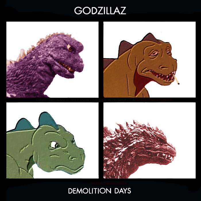 Album cover parody of Demon Days by Gorillaz