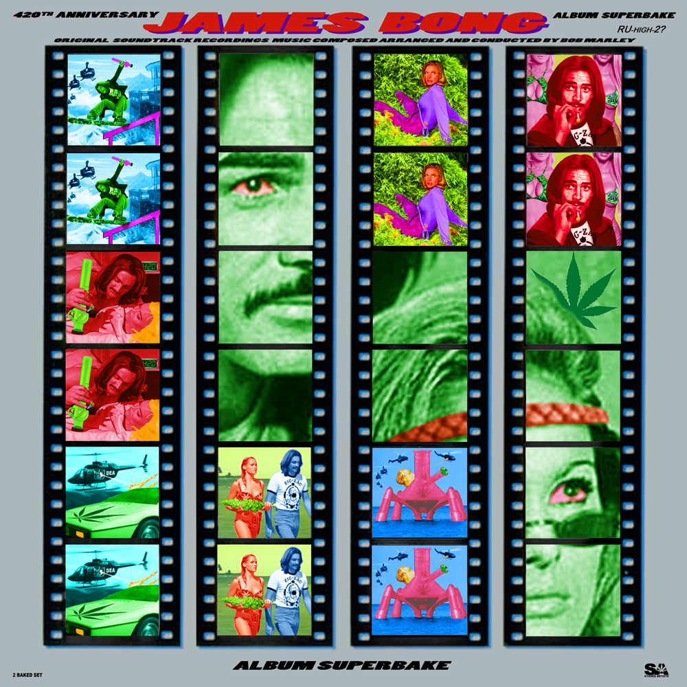 Album cover parody of 10th Anniversary James Bond Superpak by James Bond themes