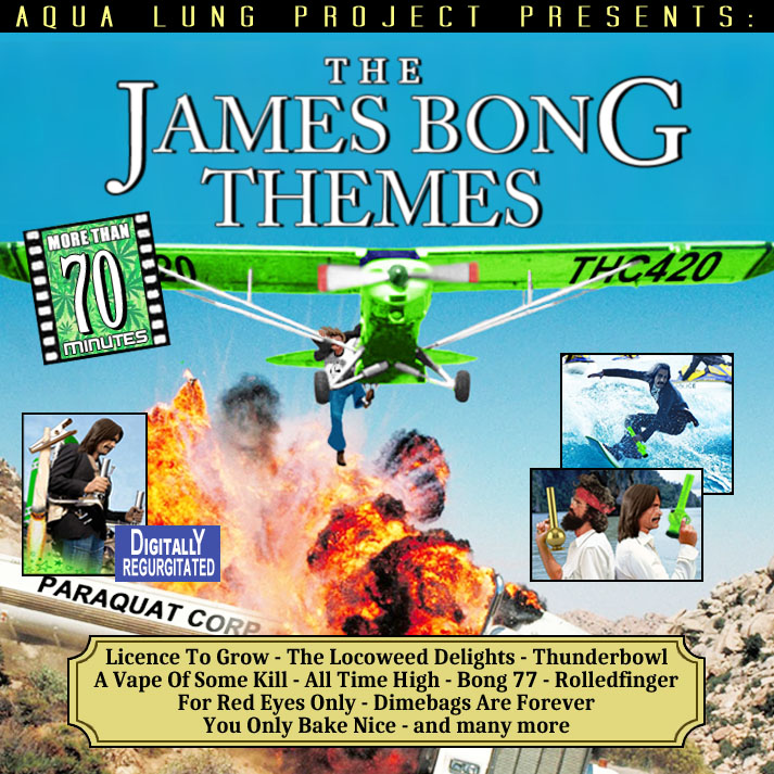 Album cover parody of James Bond Film Themes by James Bond themes