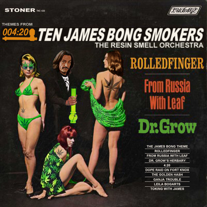 Album cover parody of ROLAND SHAW ORCHESTRA 007 james bond themes thrillers LP Used_VeryGoodPS 412 Vinyl 1965 by James Bond themes