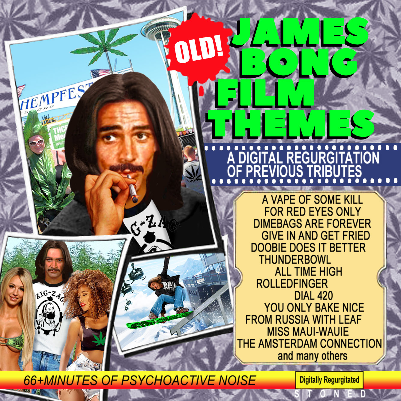 Album cover parody of James Bond Film Themes: A Digital Synsation By Star Inc. by James Bond themes