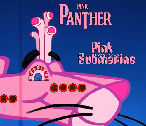 Album cover parody of Yellow Submarine Songtrack by The Beatles