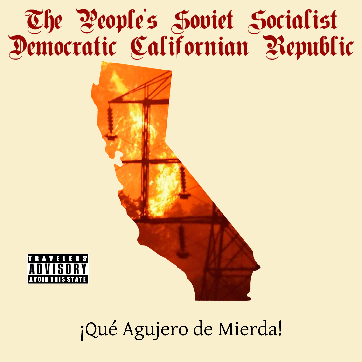 Album cover parody of California Republic by Mentes Diferentes